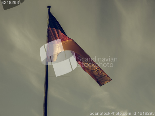 Image of Vintage looking German flag