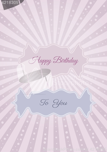 Image of Decorative birthday label