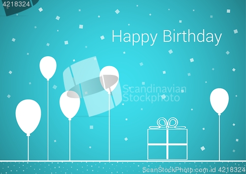 Image of celebration card with wish of happy birthday