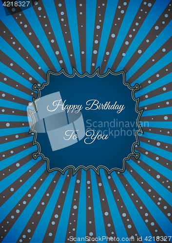 Image of Decorative birthday label