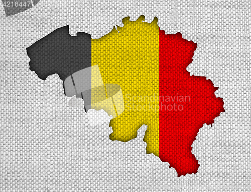Image of Textured map of Belgium in nice colors