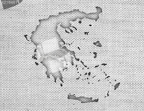 Image of Textured map of Greece in nice colors