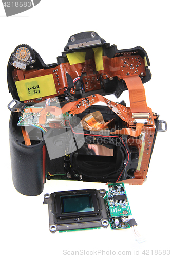 Image of parts of dslr camera