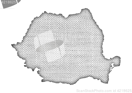 Image of Textured map of Romania in nice colors