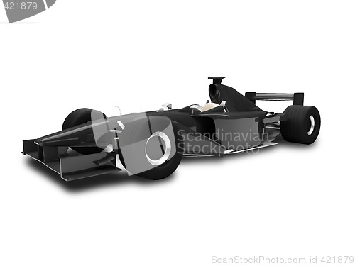 Image of isolated speed car front view 02