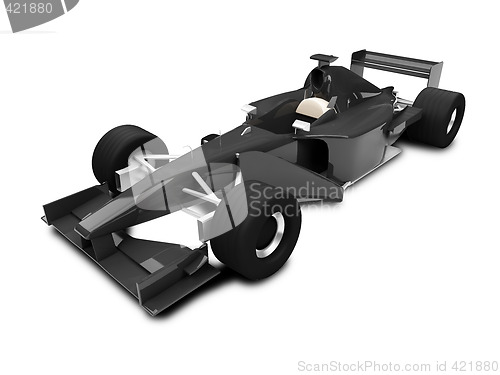 Image of isolated speed car front view 01