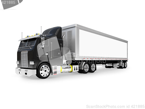 Image of isolated big car front view 02