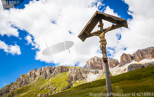 Image of Traditional Crufix in Dolomiti Region - Italy