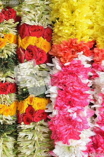 Image of India garland for worship Hindu God