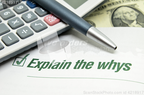 Image of Explain the whys