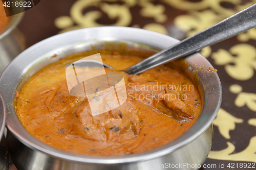 Image of Bowl of indian mutton curry