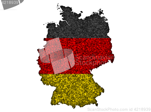 Image of Textured map of Germany in nice colors
