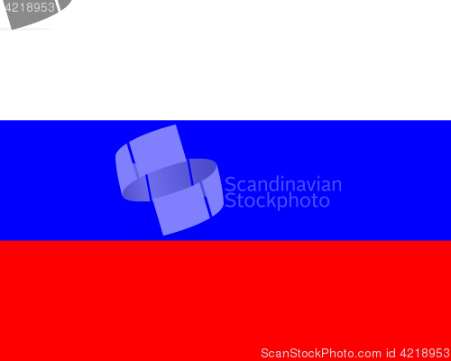 Image of Colored flag of Russia