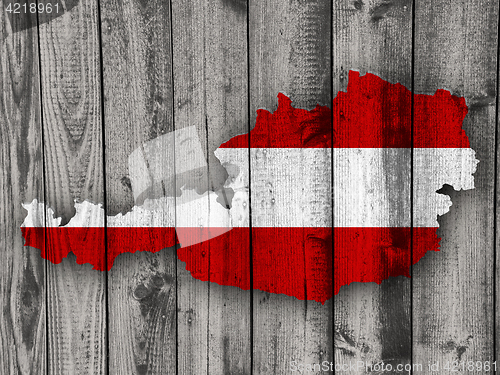 Image of Textured map of Austria in nice colors
