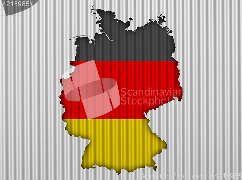 Image of Textured map of Germany in nice colors