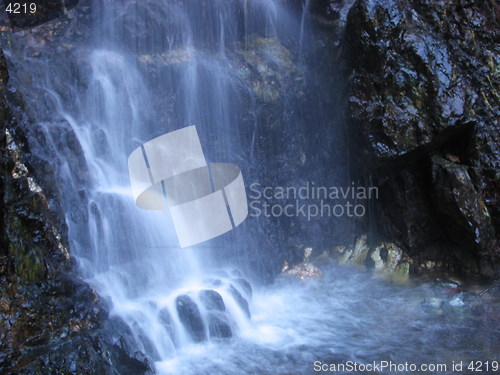 Image of Water fall close up. Troodos. Cyprus