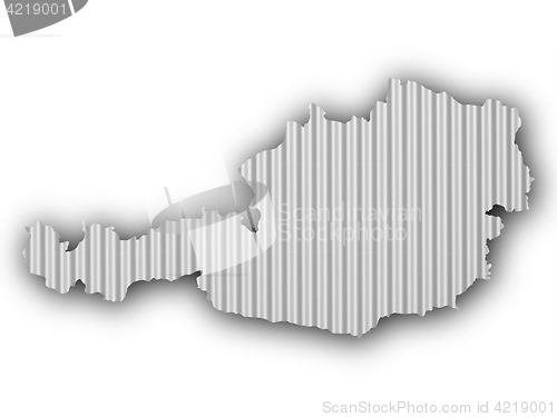 Image of Textured map of Austria in nice colors