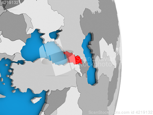 Image of Georgia on globe