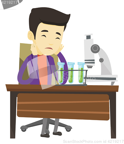 Image of Student working at laboratory class.