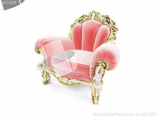 Image of royal red velvet furniture