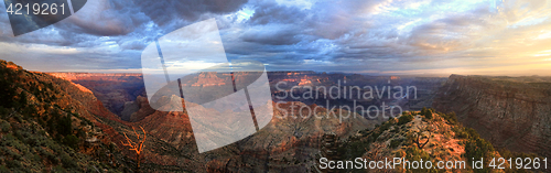 Image of The Grand Canyon Panorama Sunrise From the South Rim