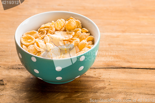 Image of Healthy home made breakfast of muesli, apples, fresh fruits and walnuts