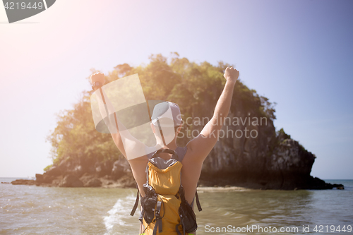 Image of Man on seashore during day