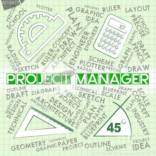 Image of Project Manager Indicates Job Scheme And Hiring