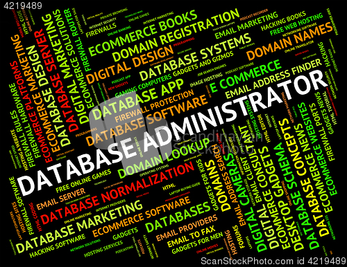 Image of Database Administrator Means Supervisor Chief And Manager