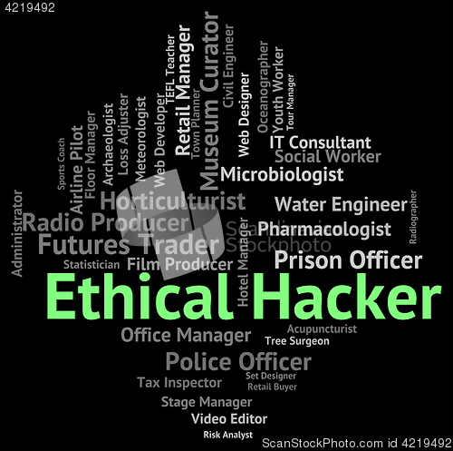 Image of Ethical Hacker Indicates Out Sourcing And Attack