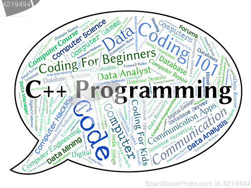 Image of C++ Programming Indicates Software Development And Application