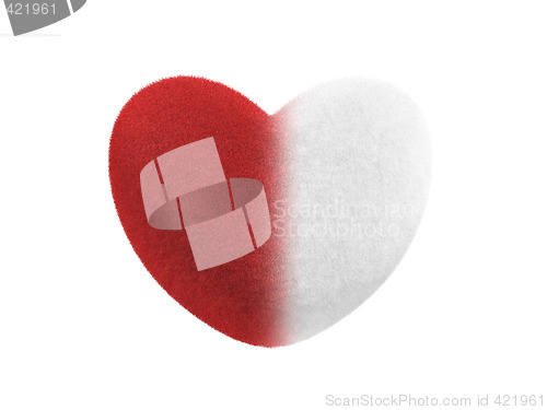 Image of Heart with Fur