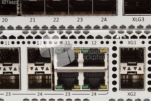 Image of Gigabit Ethernet switch with SFP slot