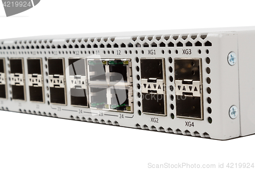Image of Gigabit Ethernet switch with SFP slot