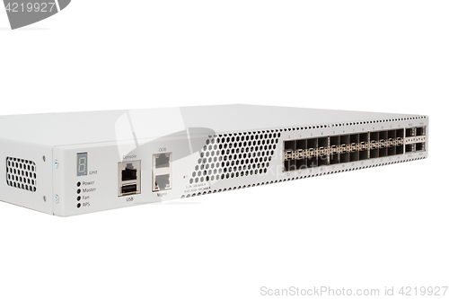 Image of Gigabit Ethernet switch with SFP slot