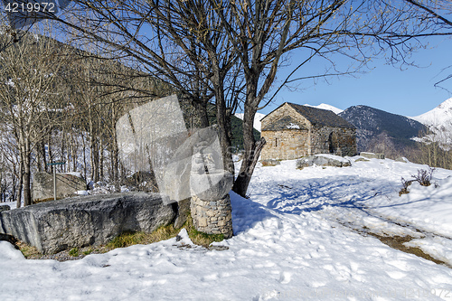 Image of Roman Church of  Sant Quirc de Taull In el Pla de la Ermita, Catalonia - Spain