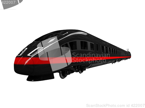 Image of black train isolated view