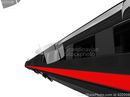 Image of black train isolated view