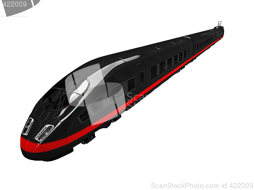 Image of black train isolated view