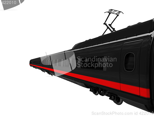 Image of black train isolated view