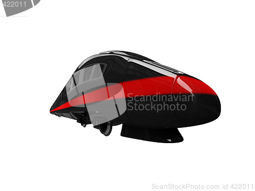Image of black train isolated view