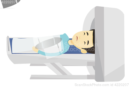 Image of Magnetic resonance imaging vector illustration.