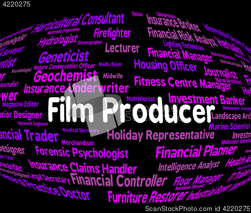 Image of Film Producer Represents Jobs Career And Films
