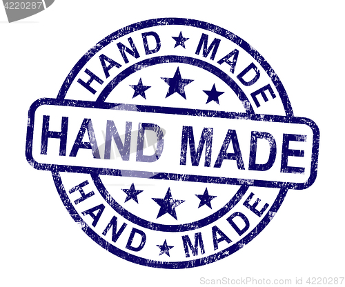 Image of Hand Made Stamp Shows Original Handmade Artwork