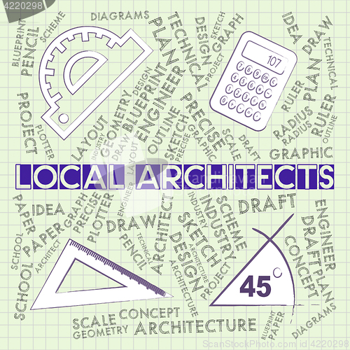 Image of Local Architects Means Draftsman Designer And Neighbourhood