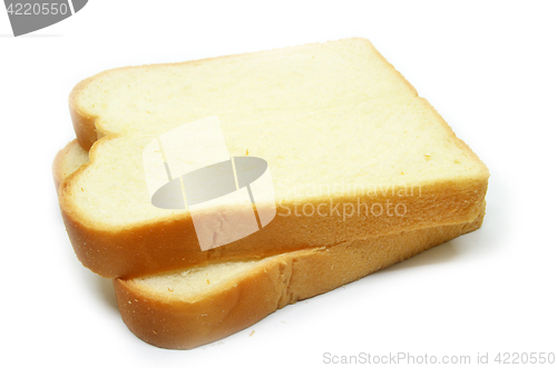 Image of Sliced bread isolated on white background