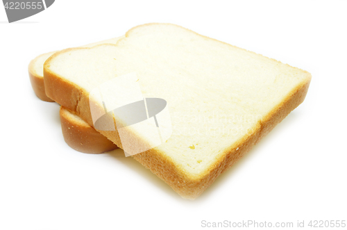 Image of Sliced bread isolated on white background