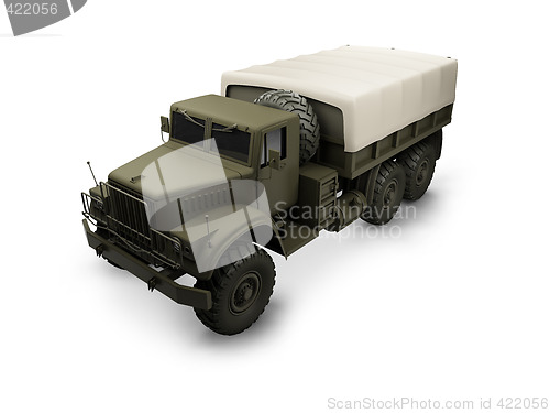 Image of isolated big car front view 03
