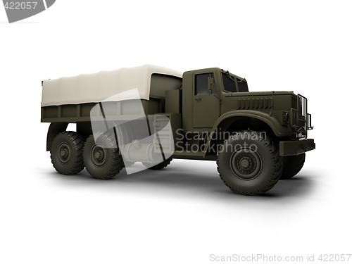 Image of isolated big car front view 04