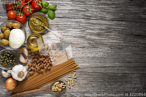 Image of Pasta with ingredients